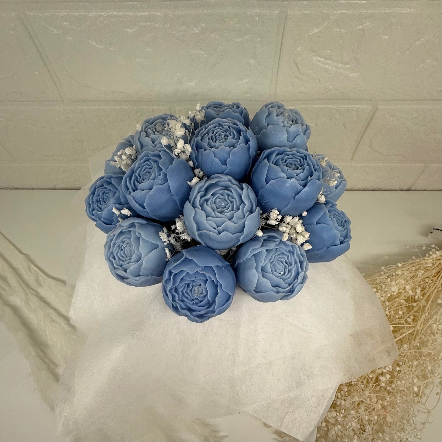 Peony Bouquet blue | Pfingstrosenstrauß