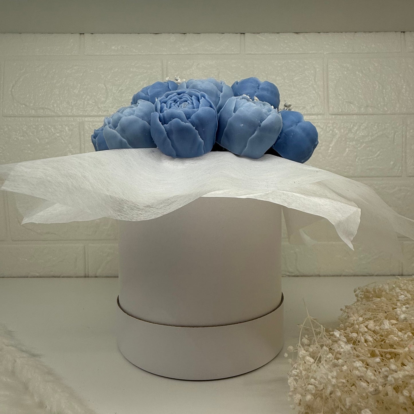 Peony Bouquet blue | Pfingstrosenstrauß