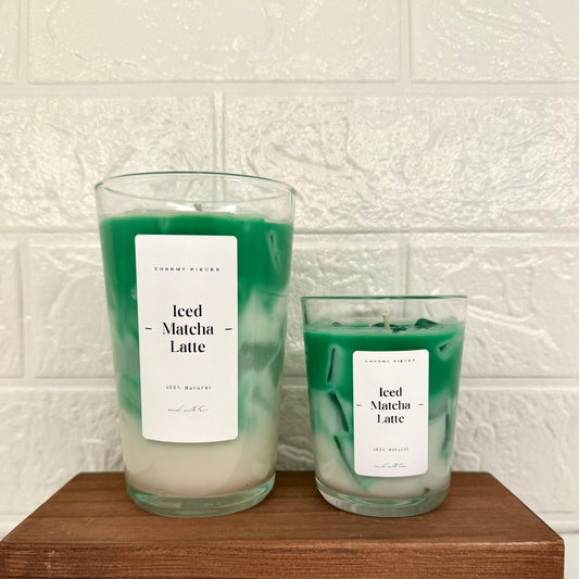 Ice Matcha Latte | Getränkekerze