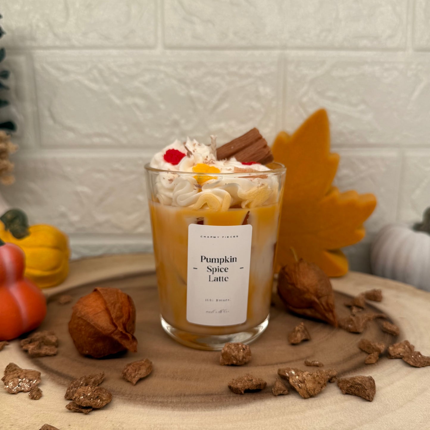 Pumpkin Spice Latte | Getränke Kerze