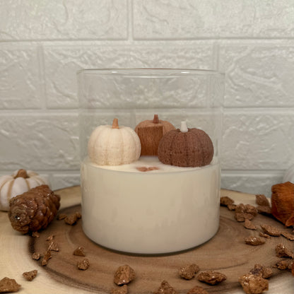 Herbst Zauber | Kürbis Kerze im Glas