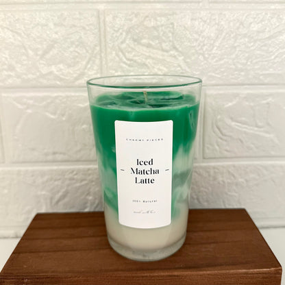 Ice Matcha Latte | Getränkekerze