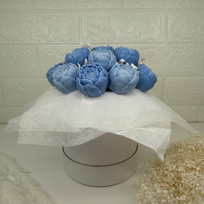 Peony Bouquet blue | Pfingstrosenstrauß