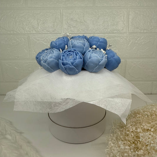 Peony Bouquet blue | Pfingstrosenstrauß