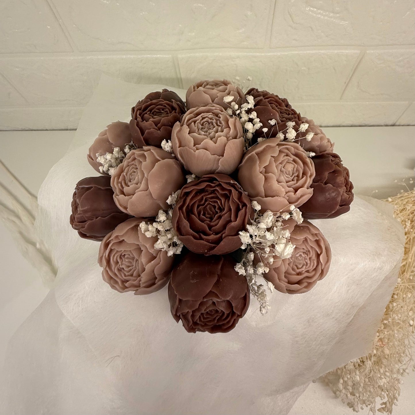 Peony Bouquet beige | Pfingstrosenstrauß