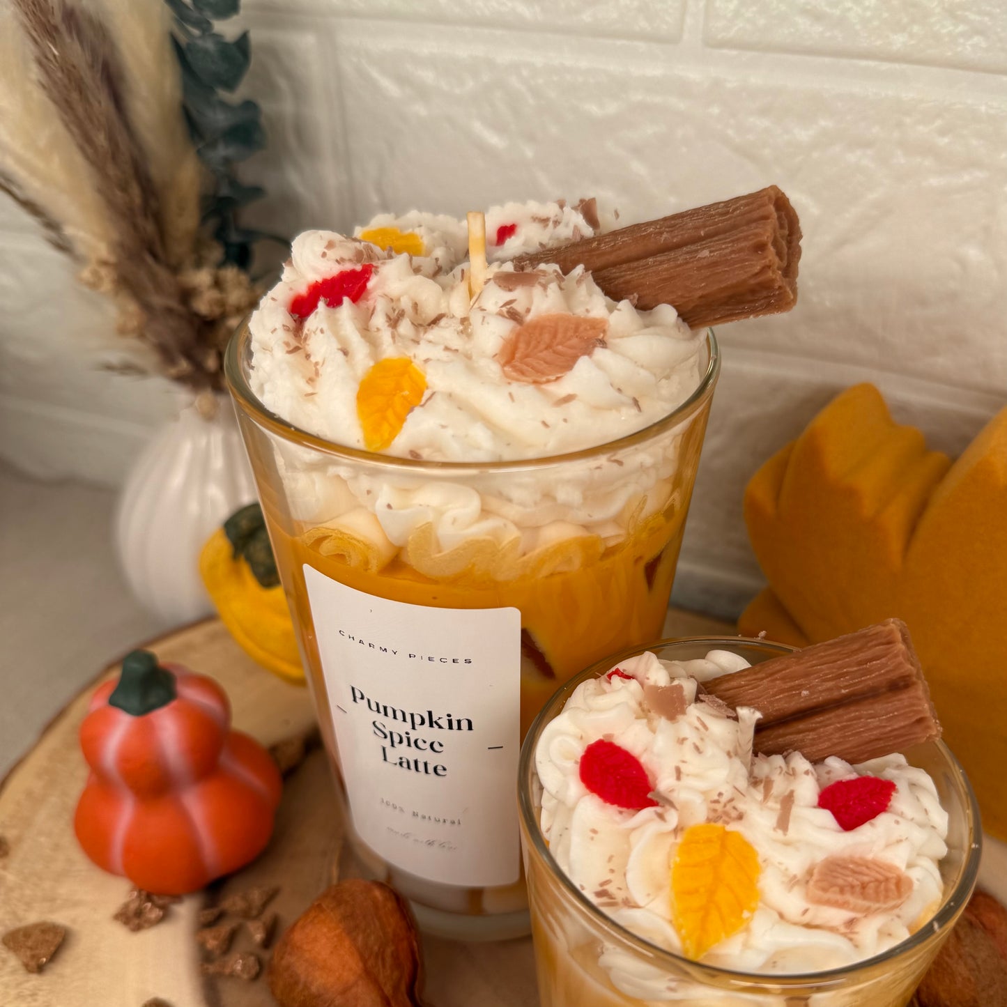 Pumpkin Spice Latte | Getränke Kerze