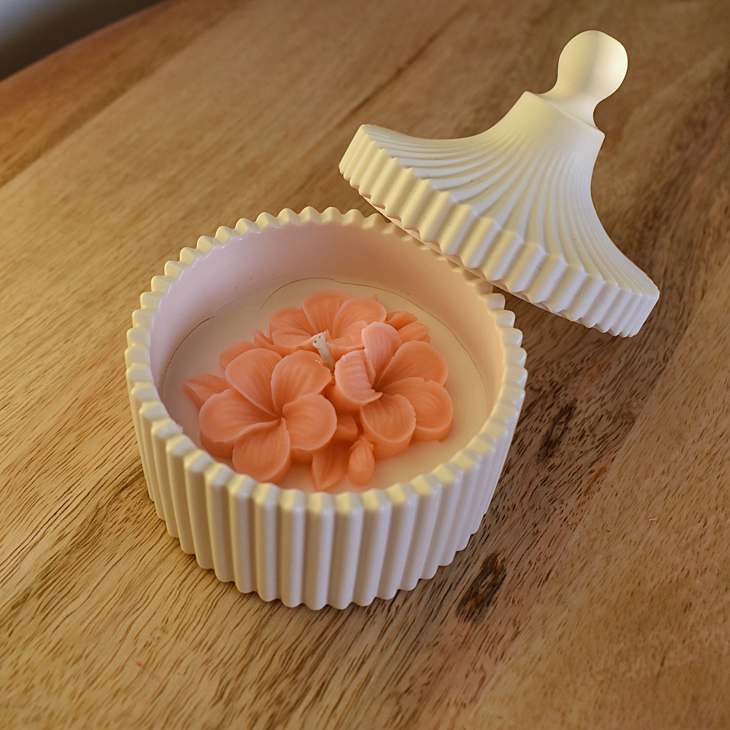 Blumen Kerze